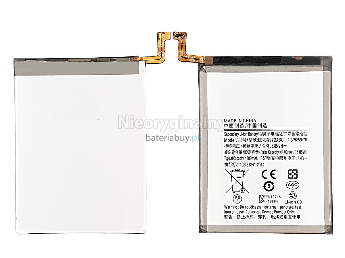 Samsung NOTE 10 PLUS bateria