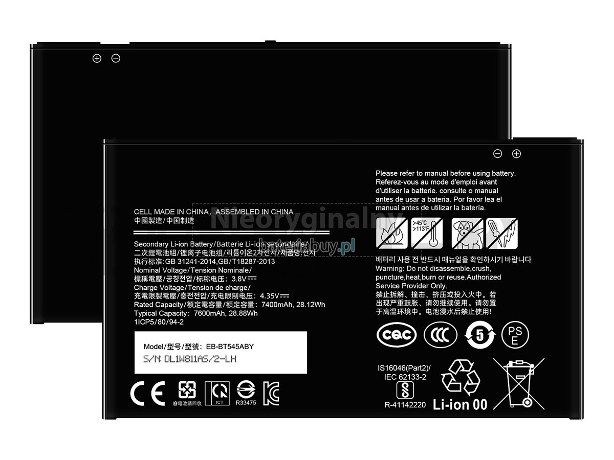 Samsung SM-T636B bateria