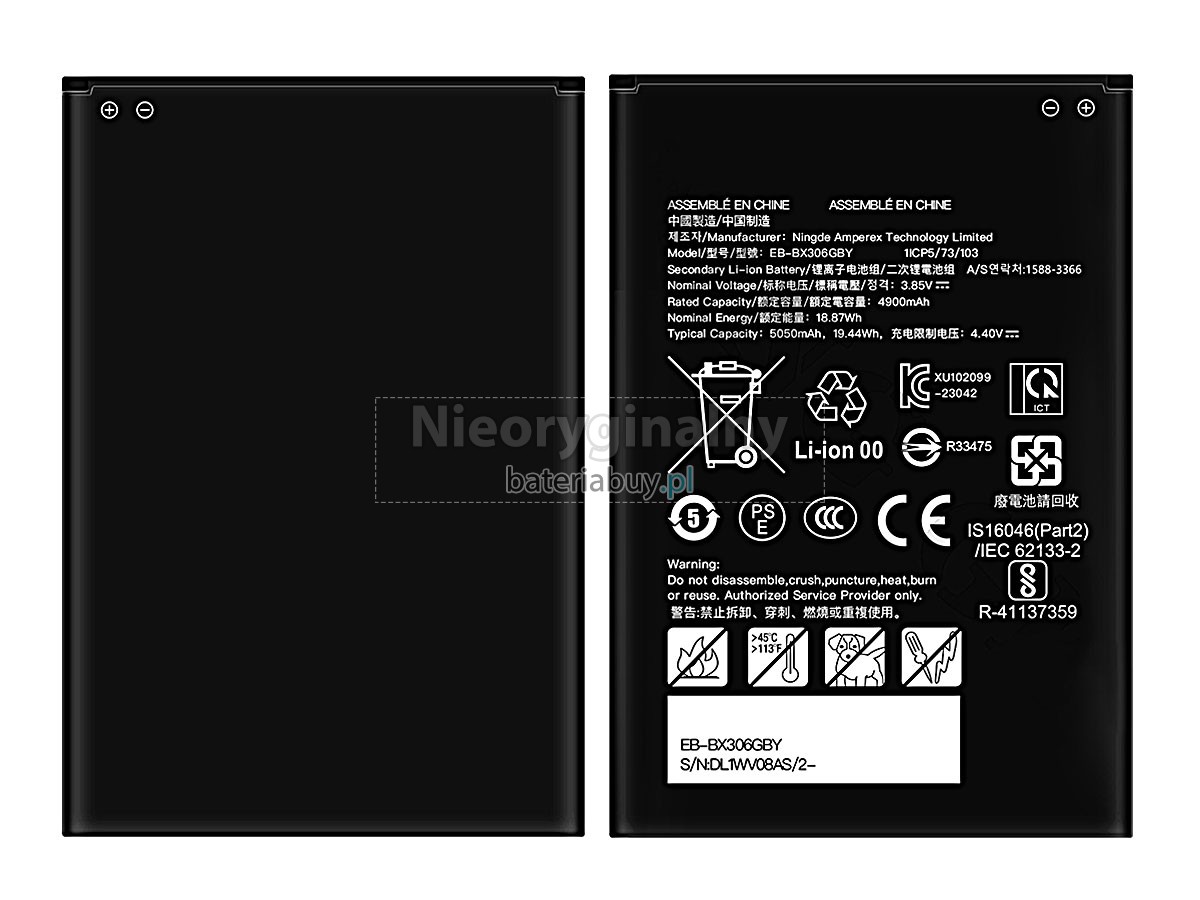 Samsung GH43-05200A bateria