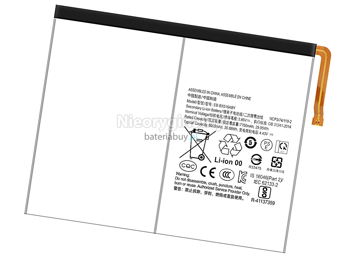 Samsung TAB S9 FE 2023 X510 bateria