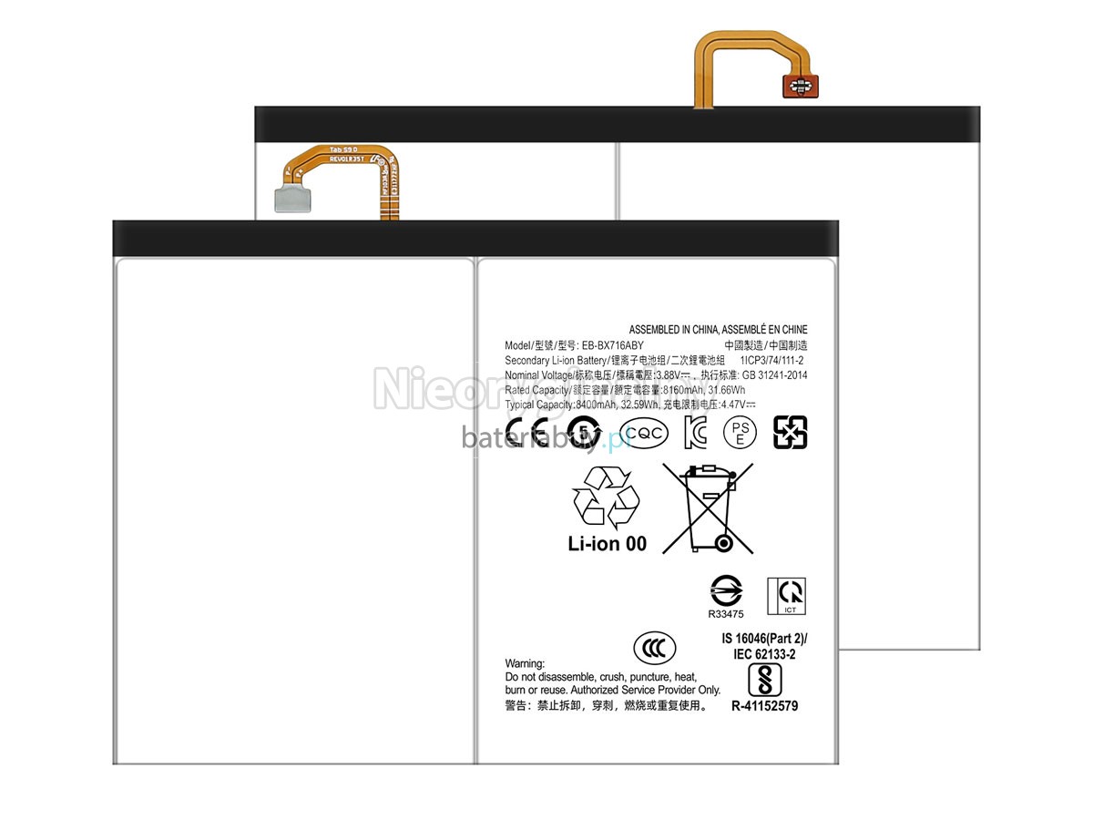 Samsung Galaxy TAB S9 SM-X710 bateria