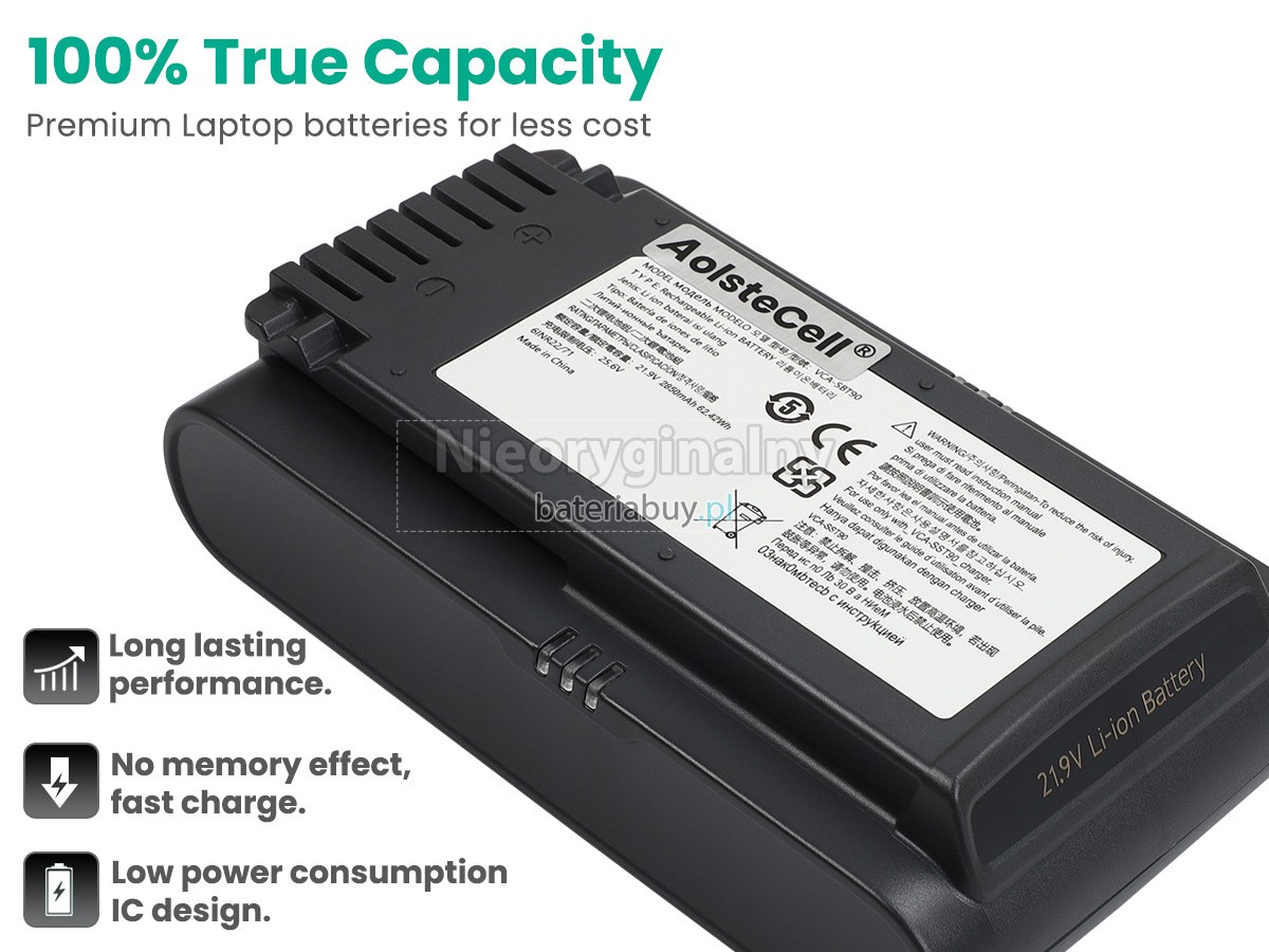 Bateria do Odkurzacz Samsung VS20T7511T5/AA