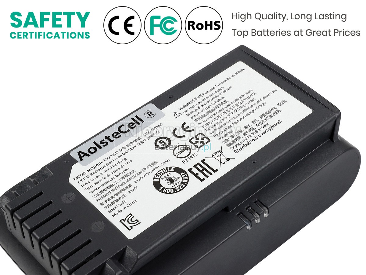 Bateria do Odkurzacz Samsung VS20T7511T5/AA