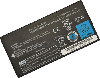3080mAh Sony VAIO Tablet P Bateria