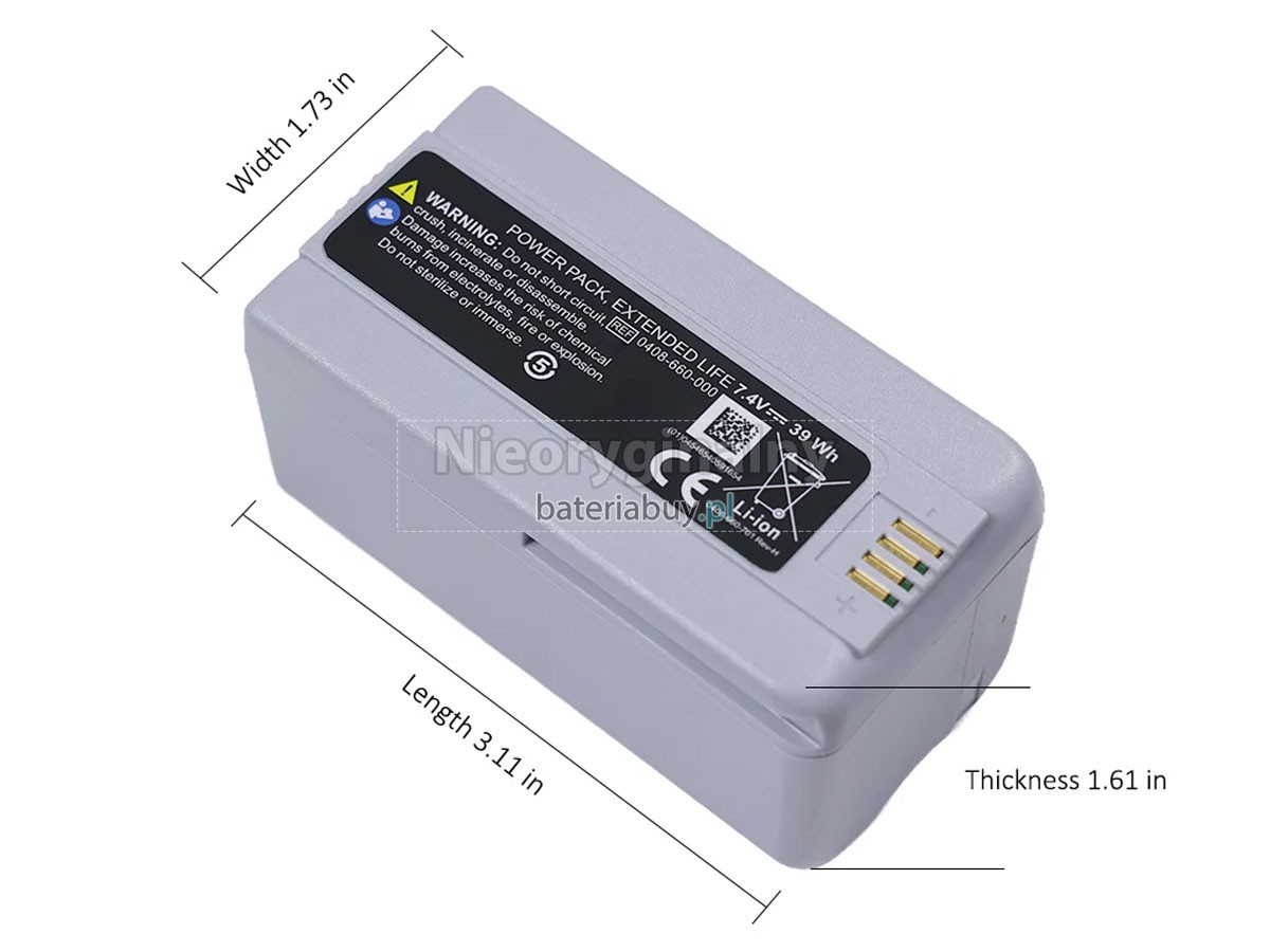 Stryker 0408-655-00 bateria