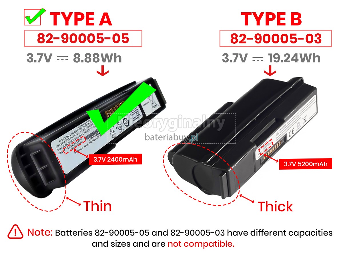 Symbol BTRY-WT40IAB0H bateria
