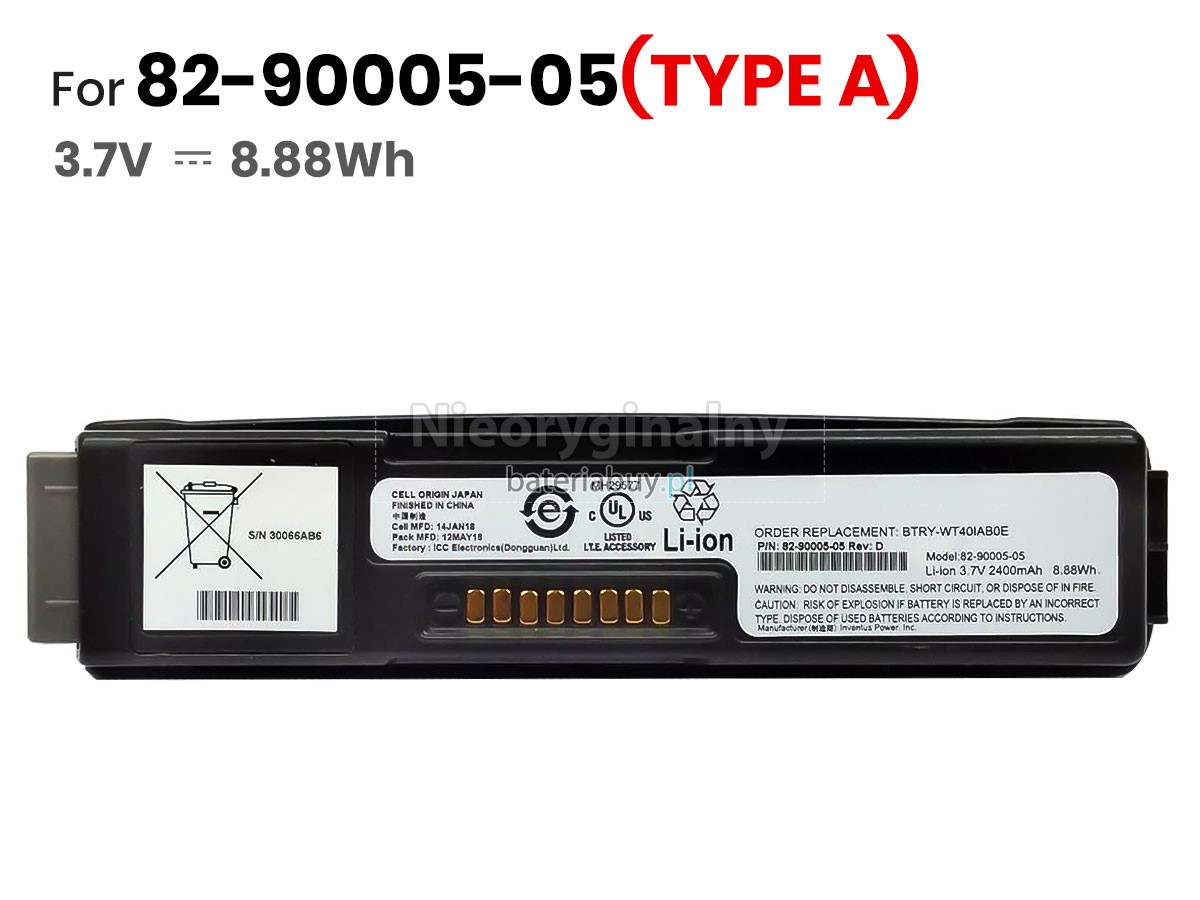 Symbol BTRY-WT40IAB0H bateria