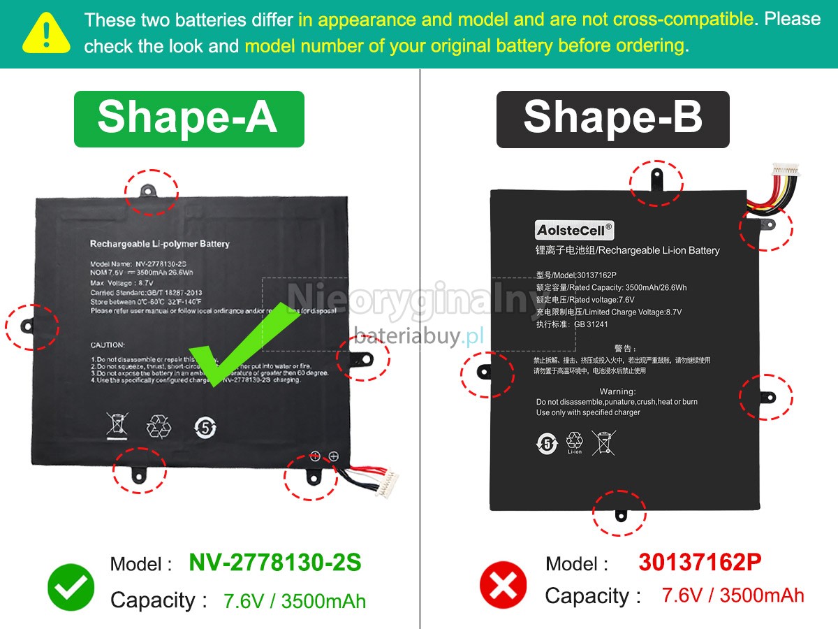 Teclast JJY28137162P bateria