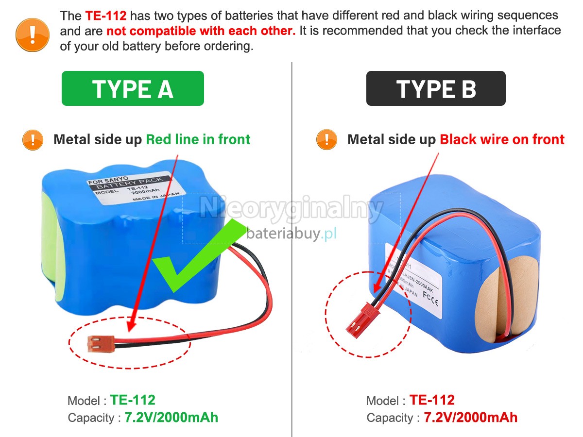 Terumo TE-112 bateria