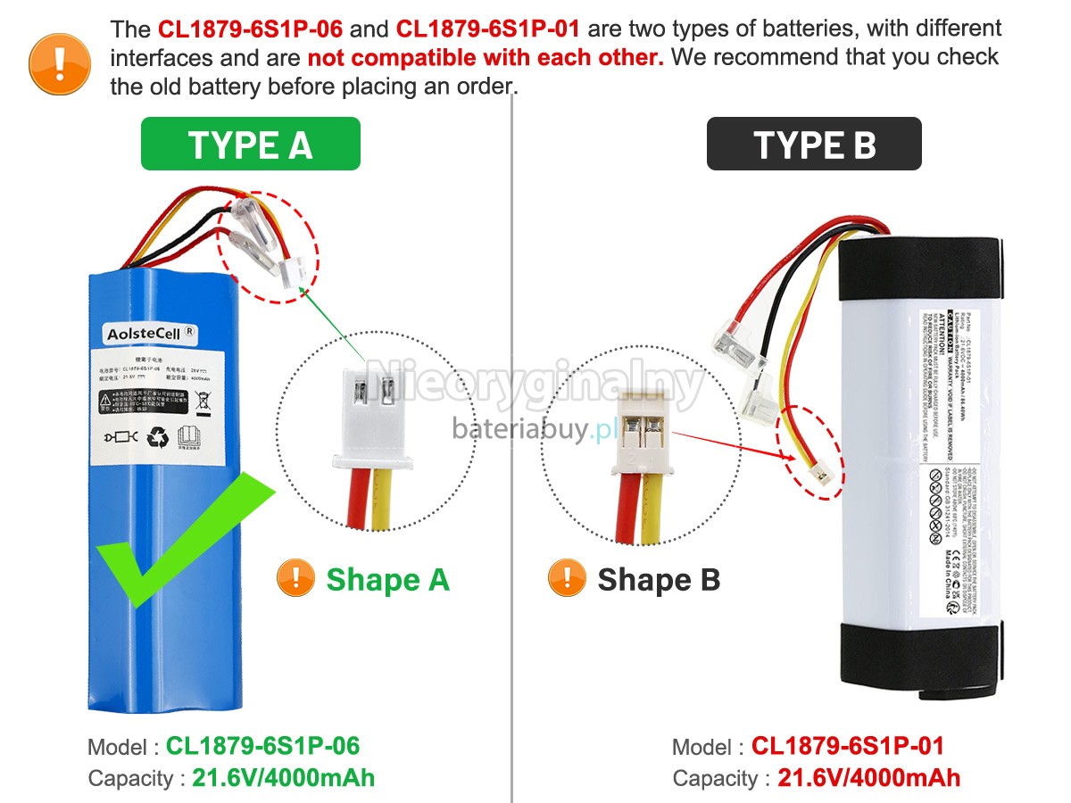 Tineco FW040500US bateria