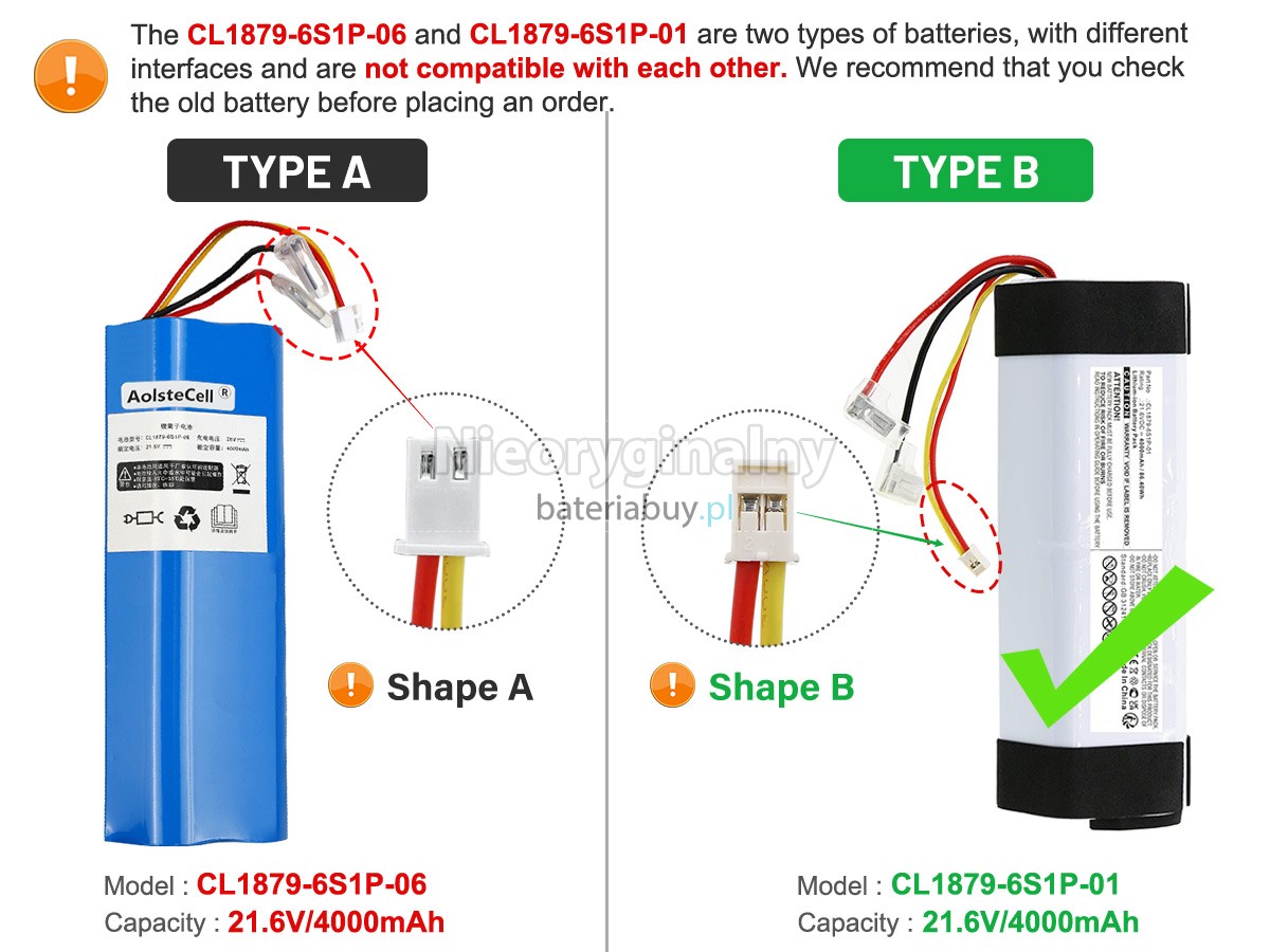 Tineco FW040500US bateria