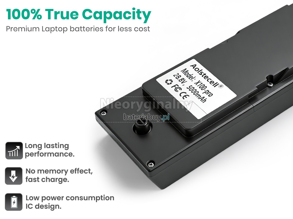 UWANT X100 bateria