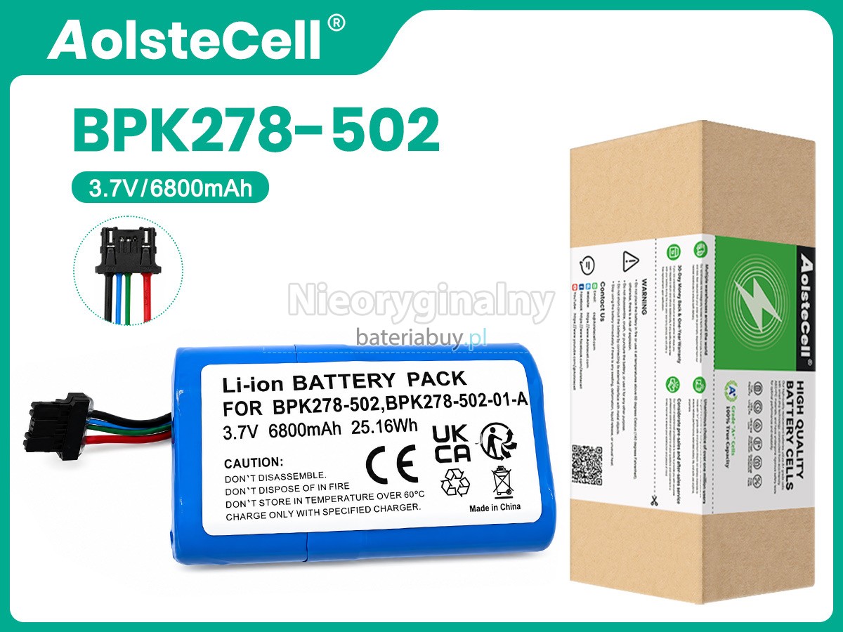 Bateria do skaner kodów kreskowych Verifone BPK278-502