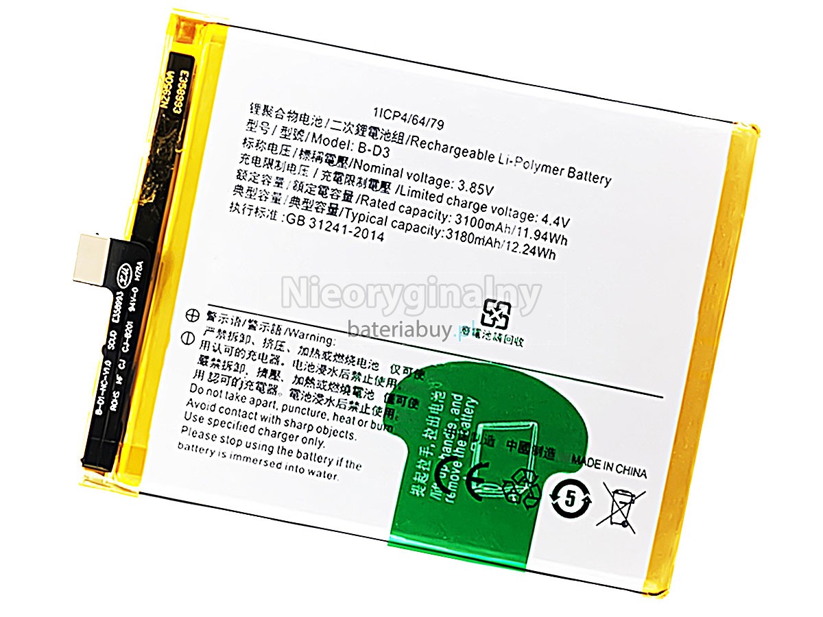 Vivo B-D3 bateria