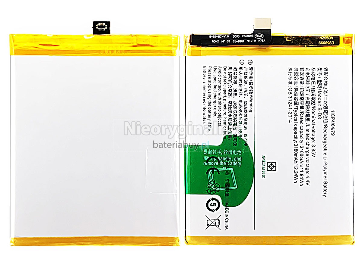 Vivo B-D3 bateria