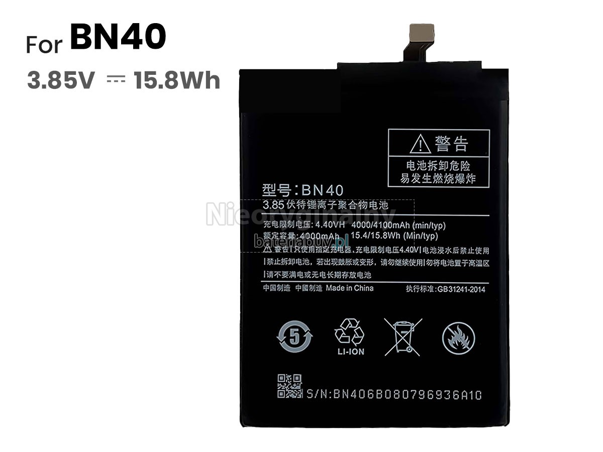 XiaoMi BN40 bateria
