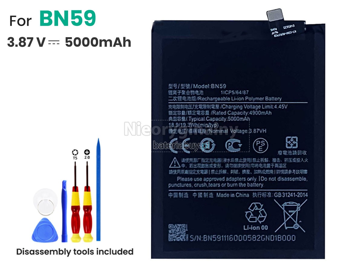 XiaoMi REDMI NOTE 10 5G bateria