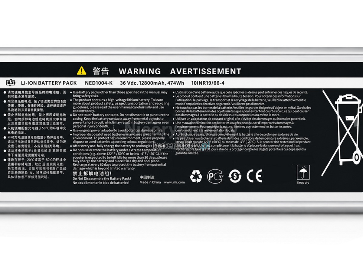 XiaoMi DDHBC02NEB bateria