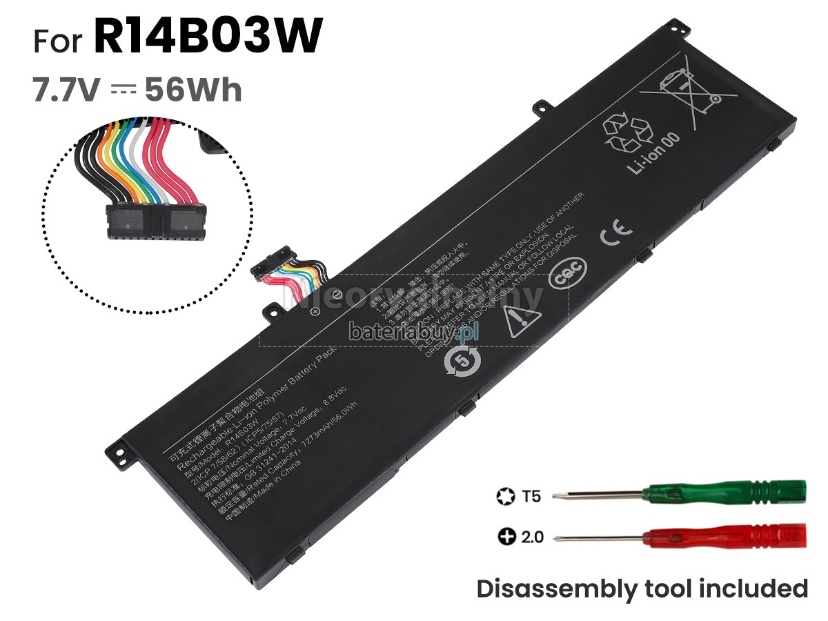 XiaoMi R14B03W(2ICP8/58/60) bateria