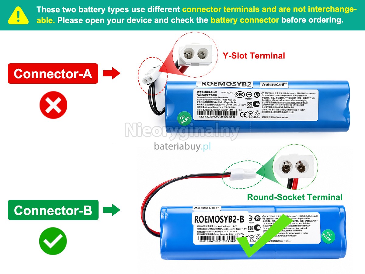 Bateria do Odkurzacz XiaoMi D093-4S2P