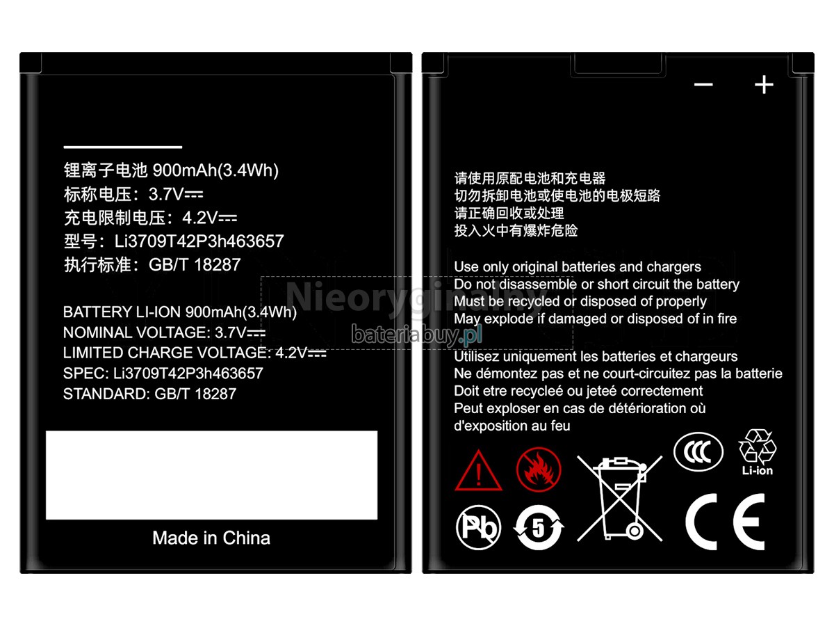 ZTE N281 bateria