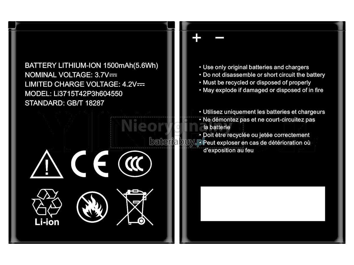 ZTE BLADE A410 bateria